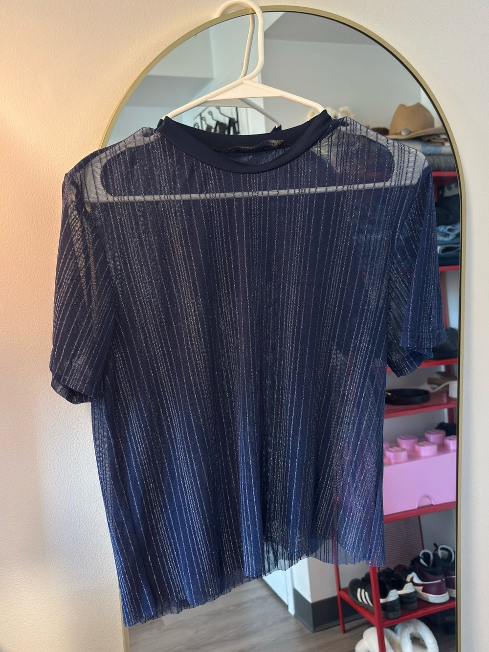 Sparkly Mesh Tee